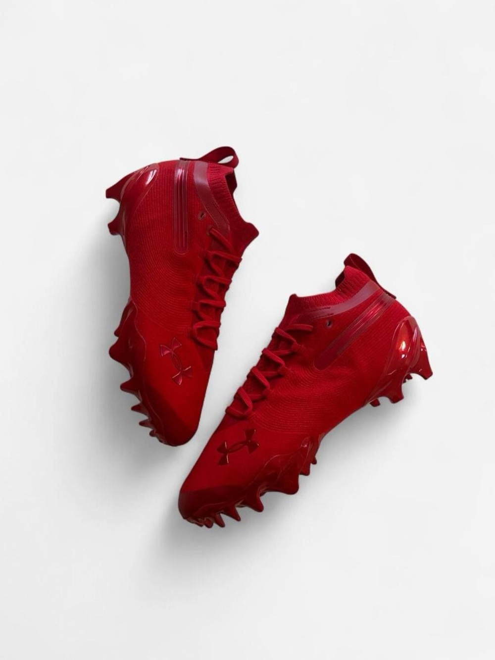 Under Armour Spotlight Pro Suede Red Football Cleats Men’s 8.5 NWOT